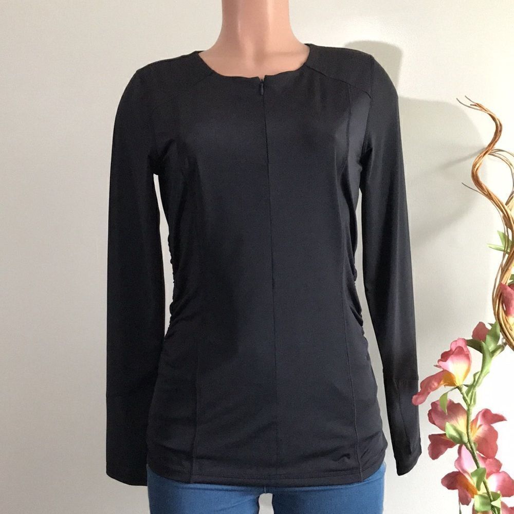 zuda Z-Sol Ruching Detail Knit Top - Picture 3 of 10